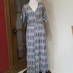 Karen Kane Cuffed Sleeve Maxi dress Nwot